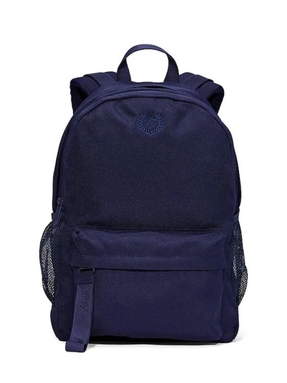 NEW Victoria's Secret PINK Ivy Classic Canvas School Laptop Backpack NAVY BLUE